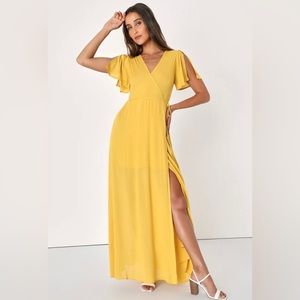 Lulus Wrap Maxi Dress